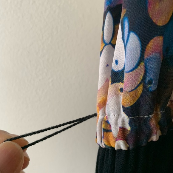 Jumpsuit leather straps colorful top - Picture 5 of 5